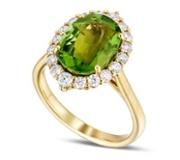 Natural Diamond Oval Shaped Cluster Ring 0.80ct